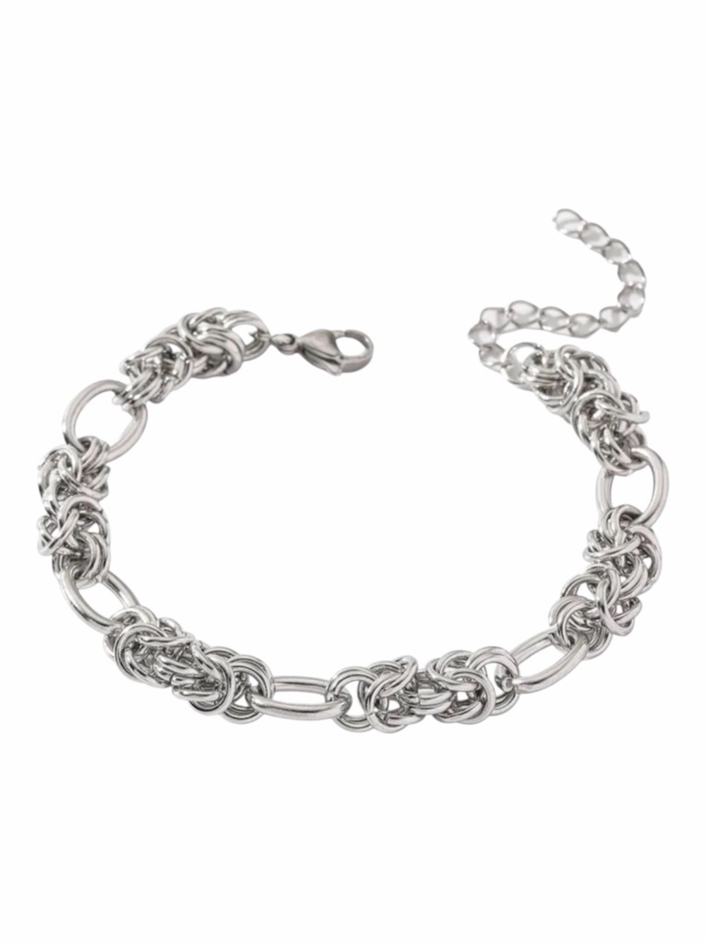 Textured Knot Chain Bracelet 18KT Gold Plated PVD Coated NWT